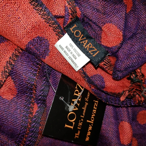 | Lovarzi | Reversible Polka Dot Scarf - Picture 5 of 5